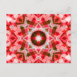 Postal Estrella de Navidades acogedores geométricos del v