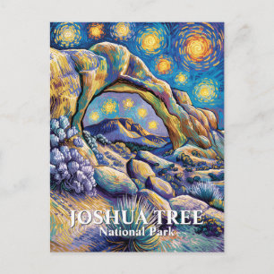 Postal Estrella de Noche Colorida Personalizada Roca Arco