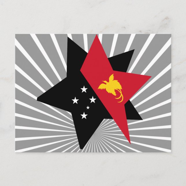 Postal Estrella de Papúa+Nueva Guinea (Anverso)