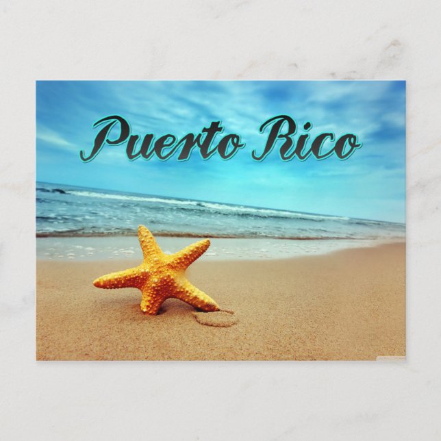 Postal Estrella de Puerto Rico (Anverso)
