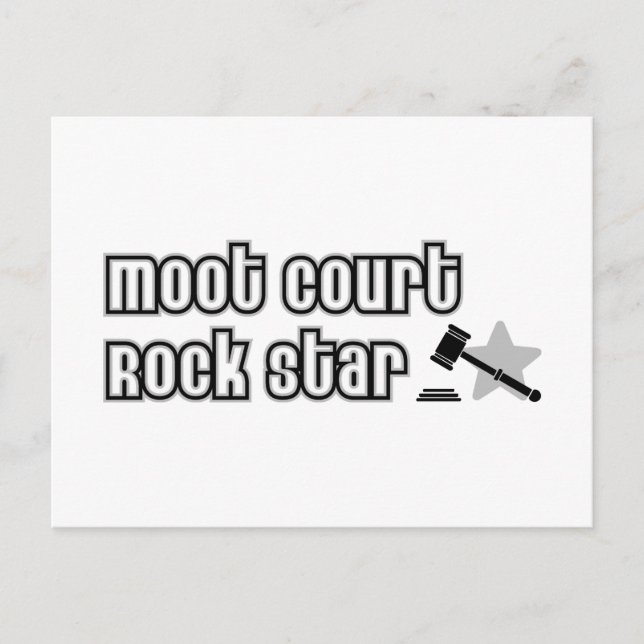Postal Estrella de rock de Moot Court (Anverso)