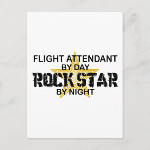 Postal Estrella de rock del operador de vuelo