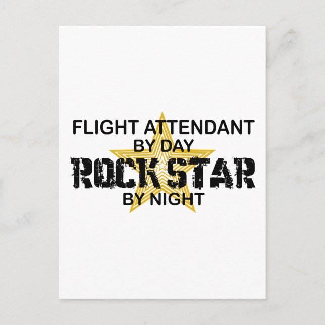 Postal Estrella de rock del operador de vuelo (Anverso)