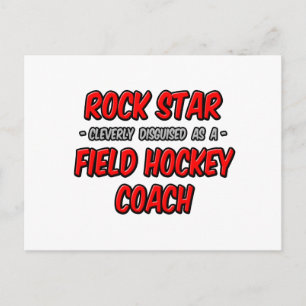 Postal Estrella de Rock ... Entrenador de Hockey sobre Cé