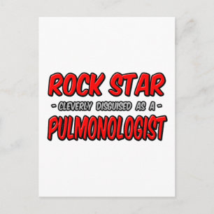 Postal Estrella de Rock .. Neumólogo