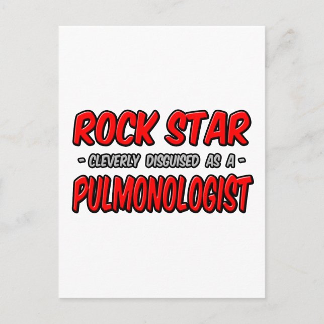 Postal Estrella de Rock .. Neumólogo (Anverso)