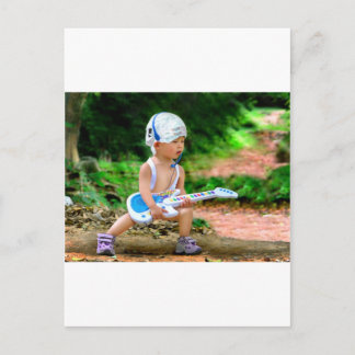 Postal Estrella de rock para bebés