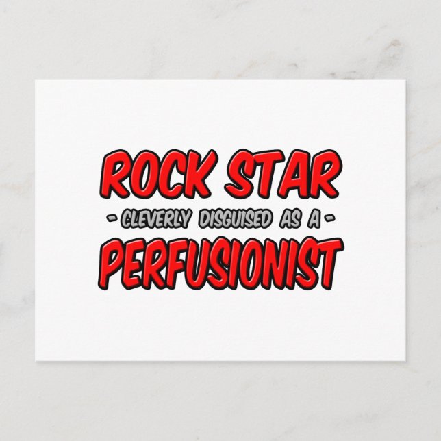 Postal Estrella de rock.. Perfusionista (Anverso)