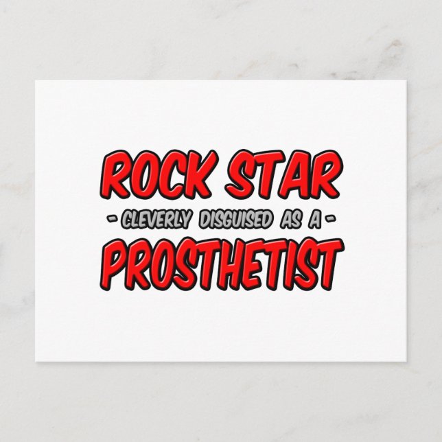 Postal Estrella de rock.. Prostético (Anverso)