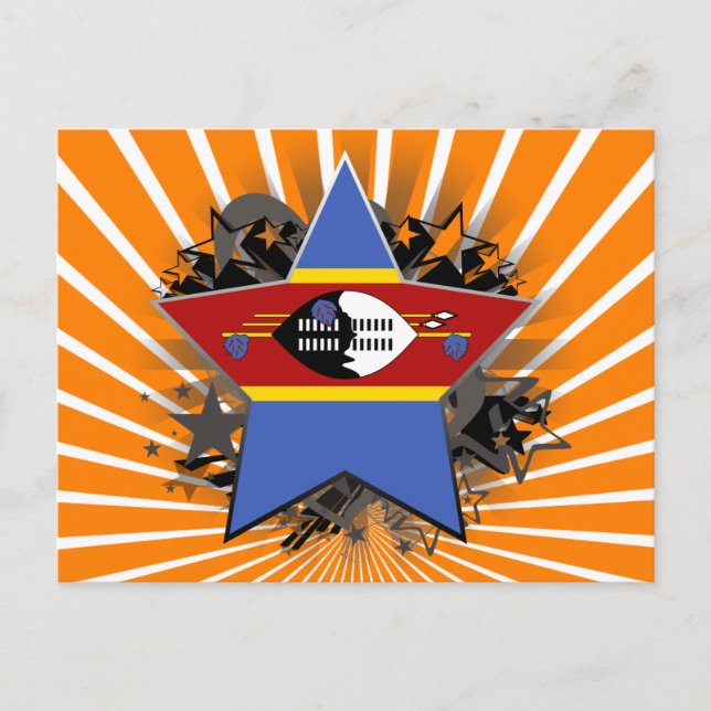 Postal Estrella de Suazilandia (Anverso)