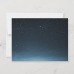 Postal Estrella de tiro en el cielo nocturno sobre Groenl