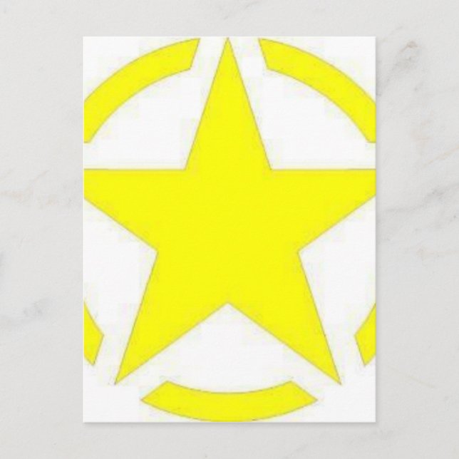 Postal estrella del ejército (Anverso)