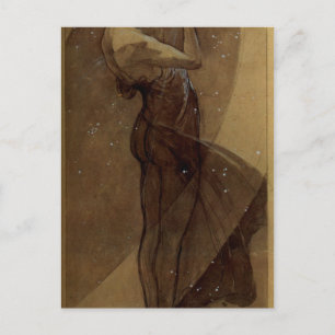 Postal Estrella del Norte por Alphonse Mucha
