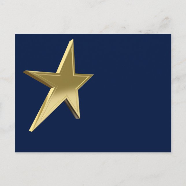 Postal Estrella dorada (Anverso)