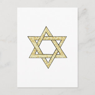 Postal Estrella Matzoh de David