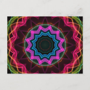 Postal Estrella Neon Rainbow