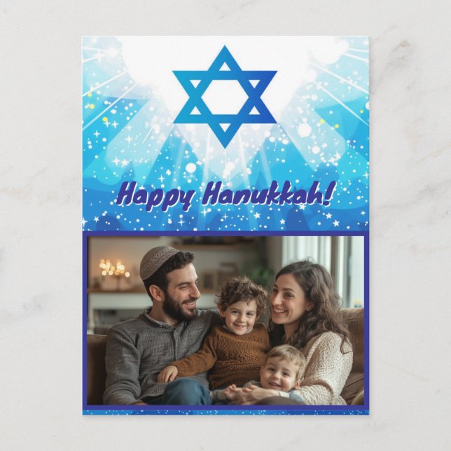 Postal Estrella 🕎 parkling - Foto de Hanukkah (Anverso)