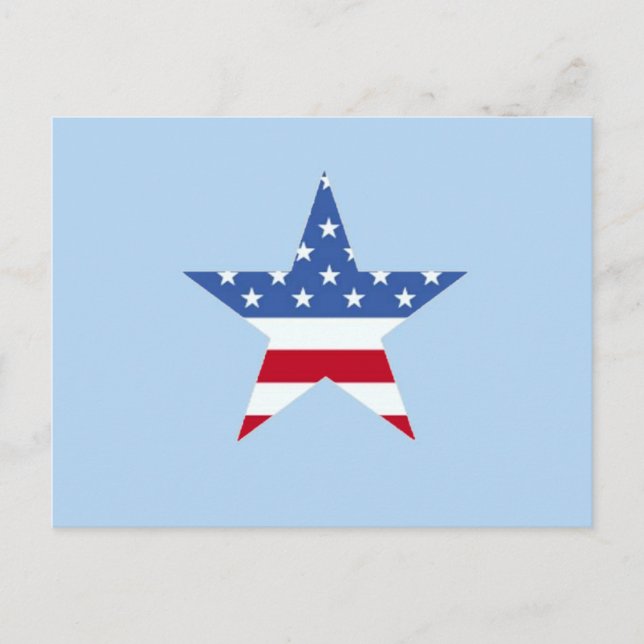 Postal Estrella Patriótica (Anverso)