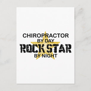 Postal Estrella quiropráctico de rock por noche