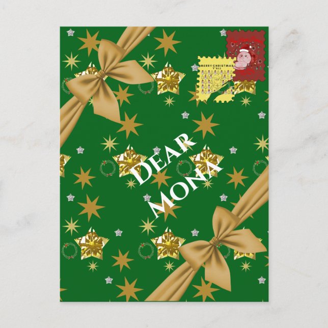 Postal Estrella regalo de Navidad Mikitiez (Anverso)
