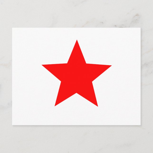 Postal Estrella roja (Anverso)