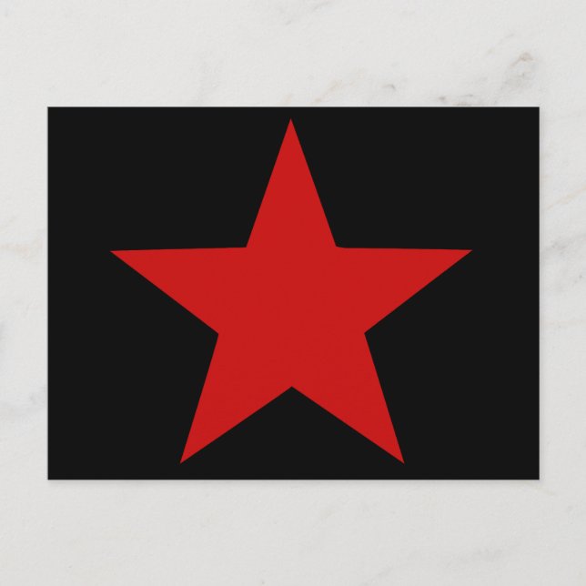 Postal Estrella roja (Anverso)