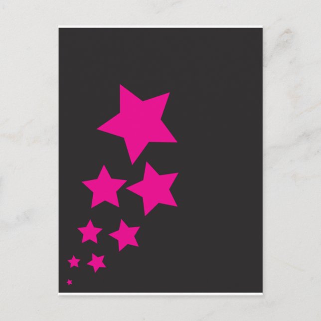 Postal Estrella Rosa (Anverso)
