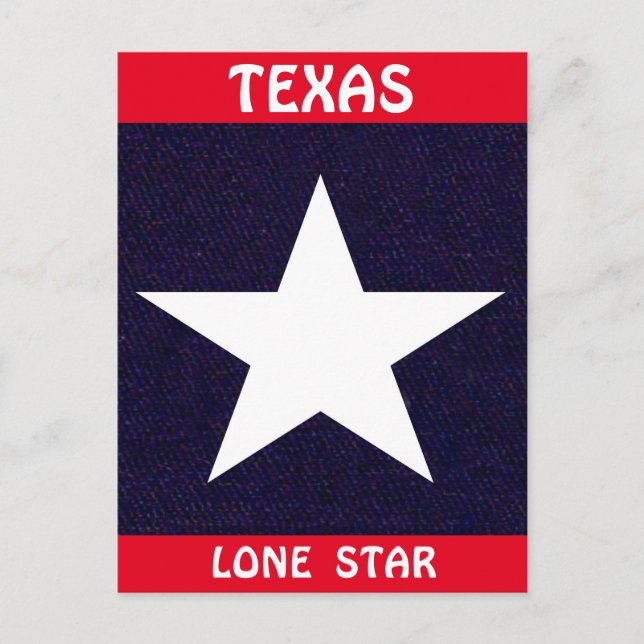 Postal Estrella solitaria de Texas (Anverso)