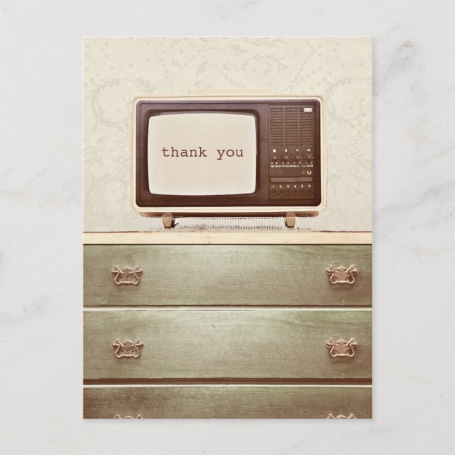 Postal Estrella vintage de TV (Anverso)