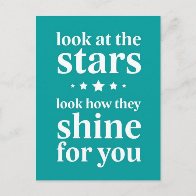 Postal estrellas (Anverso)