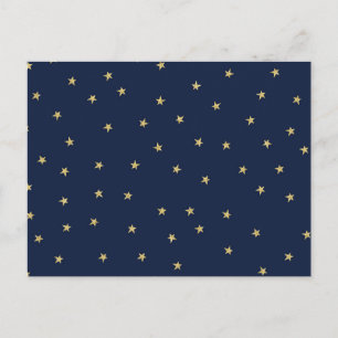 Postal Estrellas De Armada Y Oro