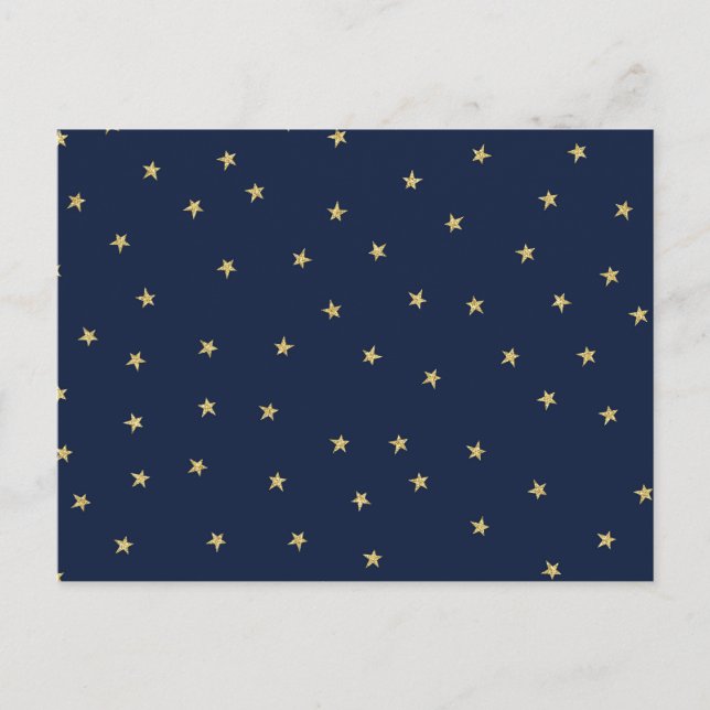 Postal Estrellas De Armada Y Oro (Anverso)