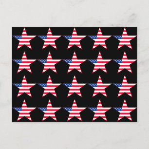 Postal Estrellas de bandera de Estados Unidos