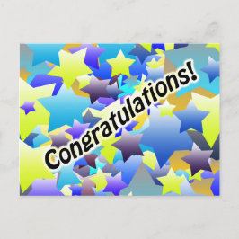 Postal Estrellas de felicitación