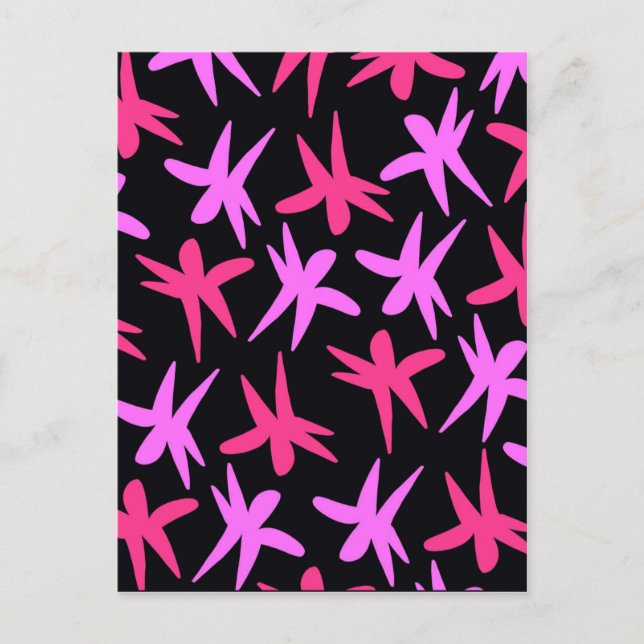 Postal Estrellas de flores (Anverso)
