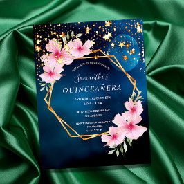 Postal Estrellas de luna azul de cumpleaños estrellas de 