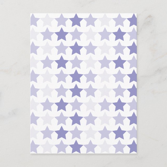 Postal Estrellas de Ombre Azul Patriótico (Anverso)