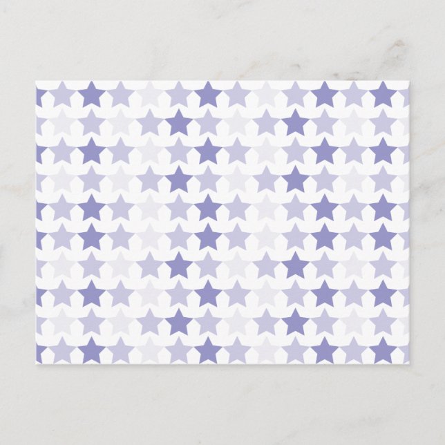 Postal Estrellas de Ombre Azul Patriótico (Anverso)