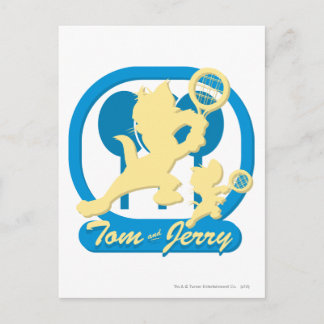 Postal Estrellas de tenis Tom y Jerry 3
