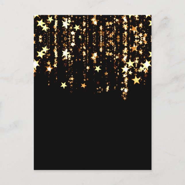 Postal estrellas en caída (Anverso)