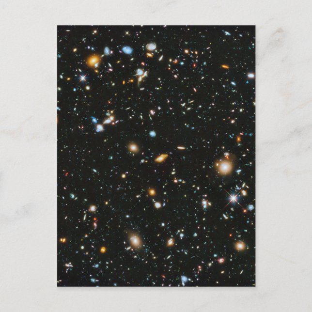 Postal Estrellas en el espacio - Hubble Ultra Deep Field (Anverso)