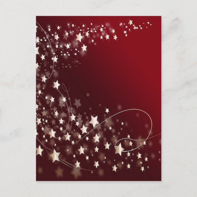 Postal Estrellas festivas (Anverso)