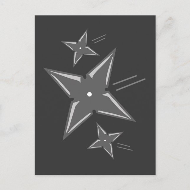 Postal Estrellas Ninja (Anverso)