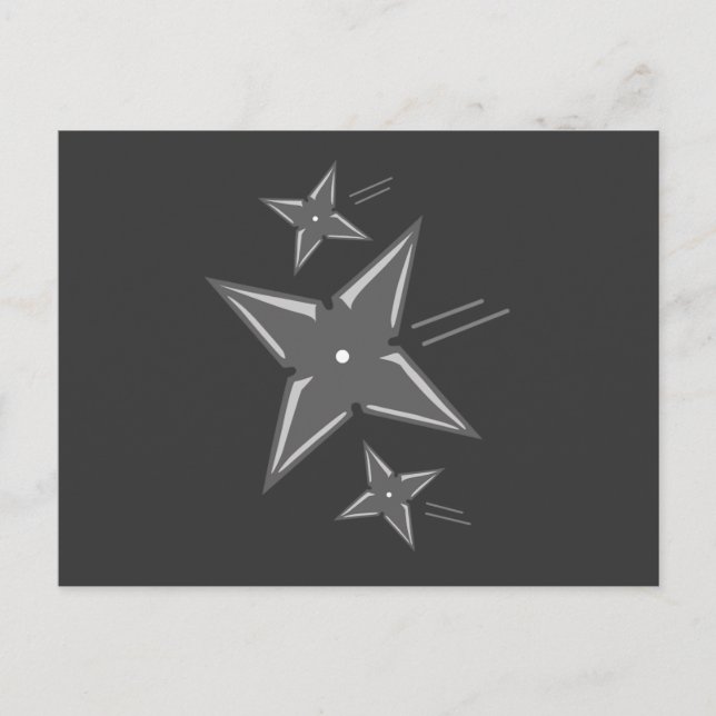 Postal Estrellas Ninja (Anverso)