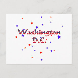 Postal Estrellas patrióticas de Washington DC