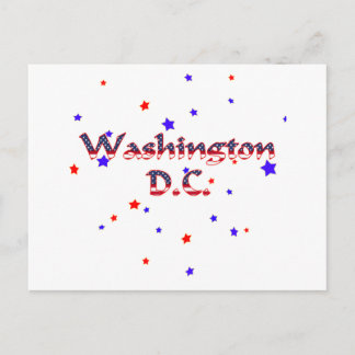 Postal Estrellas patrióticas de Washington DC