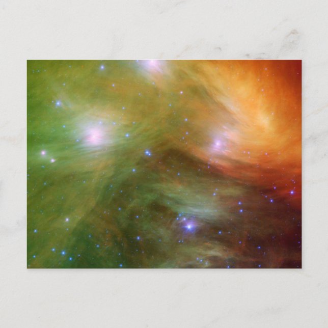 Postal Estrellas Pleiades en infrarrojo SSC2007 07A (Anverso)