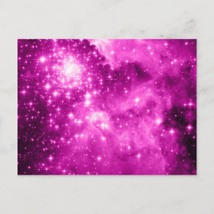 Postal Estrellas rosadas