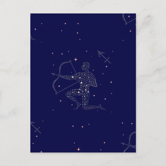 Postal estrellas sagitario (Anverso)