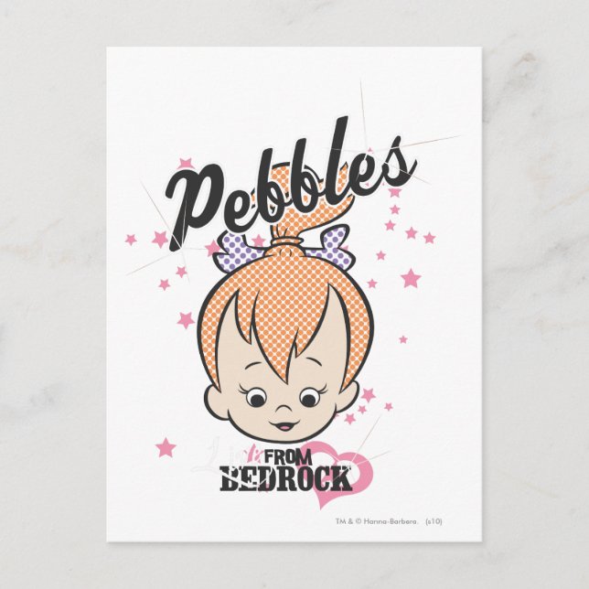 Postal Estrellas y corazones de PEBBLES™ (Anverso)